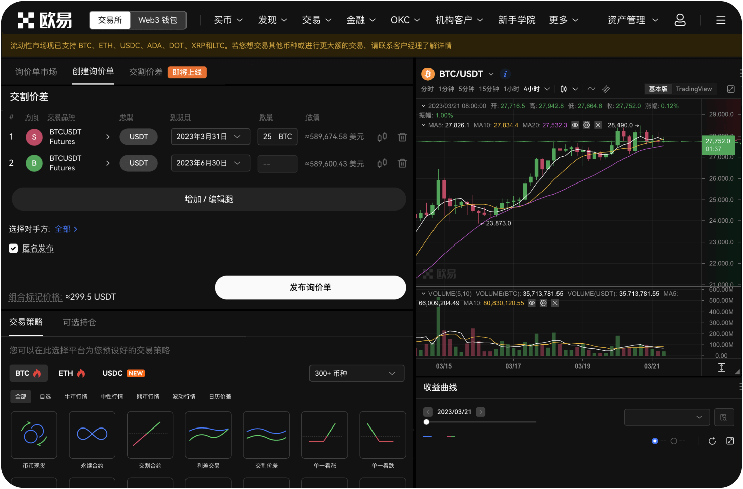 一号币有期货或合约交易吗